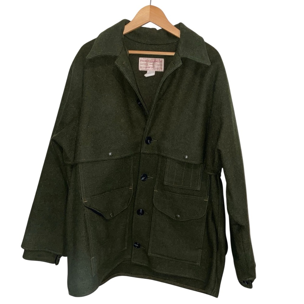 Filson Jacket Mens 46 Style 83 Vintage Double Mackinaw Cruiser Coat Wool USA